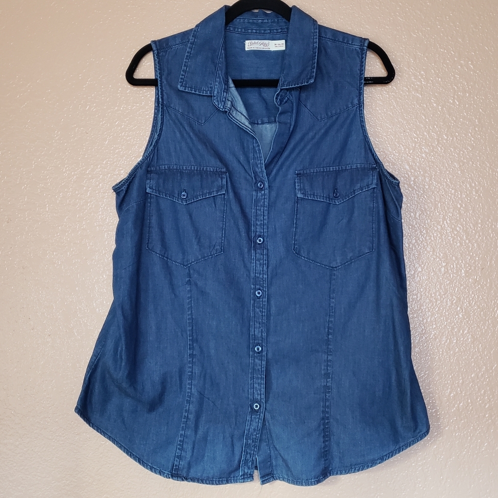 Faded Glory Tank Jean Top - Size XL